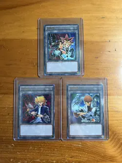 Yami + Kaiba + Joey 3 Card ULTRA HOLO Rare Token Set LDK2-ENT Yu-Gi-Oh! ￼ - Image 1