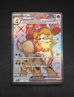 Arcanine ex 224/198 Pokemon Scarlet and Violet Card Near Mint - Image 1