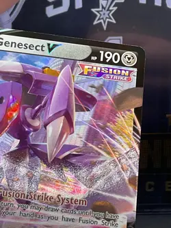Genesect V 185/264 Fusion Strike Holo Ultra Rare Pokemon Card - Image 4