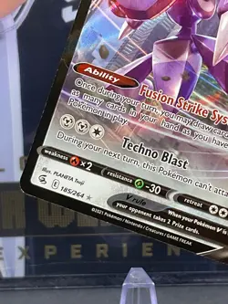 Genesect V 185/264 Fusion Strike Holo Ultra Rare Pokemon Card - Image 5