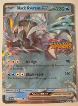 Black Kyurem ex (Surging Sparks Stamped) 048/191 PROMO Pokemon Card - Image 1