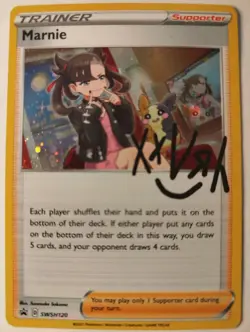 Marnie SWSH120 Sword & Shield Black Star Promo Pokemon Card - Image 1