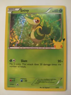 Snivy - 5/25 McDonald's 25th Anniversary Promos Holo Pokemon Card - Image 1