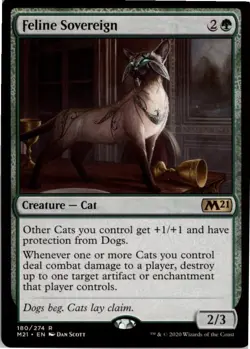 Feline Sovereign R Core Set 2021 180 NM MTG x1 - Image 1