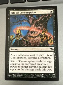 Rite Of Consumption X1 Shadowmoor Ex+ Condition See Pics Front Back - Image 1
