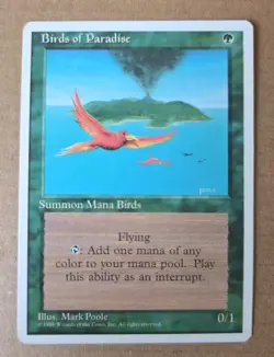 🔥MTG Birds of Paradise Fourth Edition Green Rare Magic The Gathering🔥 - Image 1