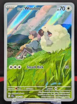 Pokemon Hop's Wooloo #170/159 English Journey Together Illustration Rare - Image 1