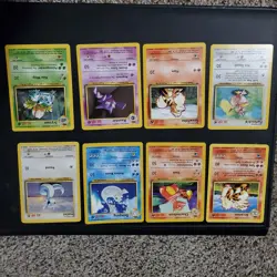 Mint/NM Complete 1999 Pokemon Base Set 70-Card Uncommon & Commons - Image 2