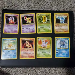 Mint/NM Complete 1999 Pokemon Base Set 70-Card Uncommon & Commons - Image 3