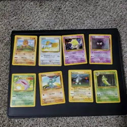 Mint/NM Complete 1999 Pokemon Base Set 70-Card Uncommon & Commons - Image 5