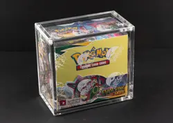 Pokemon TCG Sword & Shield Evolving Skies Booster Box Sealed w/ Acrylic Case - Image 1
