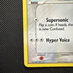 2006 Whismur 69/100 Crystal Guardians Holo Stamp English Nintendo Pokemon MP - Image 4