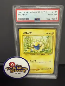Pokemon Mareep Neo 2 Japanese #179 PSA 10 - Image 1