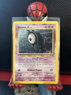Pokemon TCG Unown a 14/75 Neo Discovery Unlimited Holo - Image 1