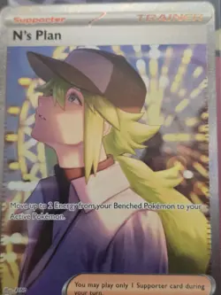 N's Plan 170/086 SV10.5 Black Bolt Holo Special Illustration Rare Pokemon TCG NM - Image 2