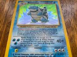 Base Set Blastoise 2/102 Holo 1999 Pokemon WOTC Vintage Damaged/Creased - Image 4