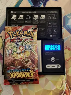 HEAVY! 22.58g Surging Sparks Pokemon TCG Booster Pack - Image 1