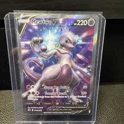 Pokemon Sword & Shield Promo Mewtwo V SWSH229 Holo NEAR MINT NM - Image 1