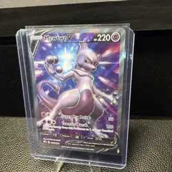 Pokemon Sword & Shield Promo Mewtwo V SWSH229 Holo NEAR MINT NM - Image 3