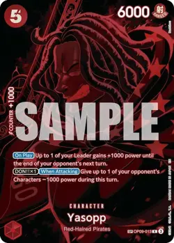 One Piece Yasopp (SP) - OP09-013 - R - Foil, Near Mint Legacy of the Master - Image 1