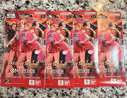 One Piece TCG Heroines Edition EB-03 English Sleeved Booster Pack - Lot of 4 New - Image 1