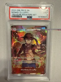 PSA 9 Treasure Boosters Set 💎 One Piece Monkey.D.Luffy 2024 💎💎💎 - Image 1