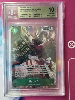 One Piece Awakening of the New Era - Baby 5 R Alternate Alt Art #OP05-034 BGS 10 - Image 1