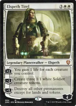 MTG | Elspeth Tirel | (NM) | Commander: Phyrexia: All Will Be One Magic Card - Image 1