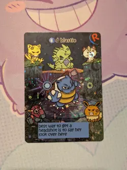 Rocket Pokiebubies Pokemon Fanart Card D Blastie (Blastoise) - Image 1