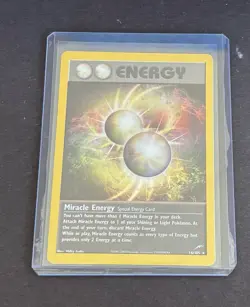 Pokemon TCG Miracle Energy Neo Destiny Holo Rare Card 16/105 WOTC - LP - Image 1