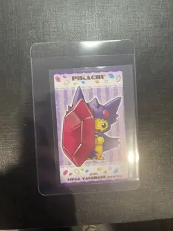 Poncho-Wearing Pikachu MEGA Sableye 2016 Pokemon Center Pokemon Card Japanese - Image 1