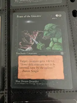 Magic the Gathering MTG Feast of the Unicorn (47a) Homelands (G) - Image 1