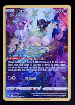 Pokemon Mew TCG Ultra Rare Holo Card Crown Zenith: Galarian Gallery #GG10/GG70 - Image 1