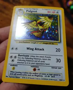 Pidgeot 8/64 No Symbol Error Holo Jungle Set Rare Pokemon Card MP^ - Image 3