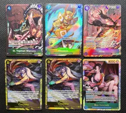 Bandai One Piece Card Game Alt Art/SR 12 Card Lot. EB03-OP14-OP13 - Image 1
