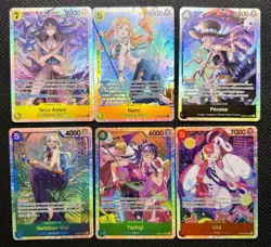 Bandai One Piece Card Game Alt Art/SR 12 Card Lot. EB03-OP14-OP13 - Image 3