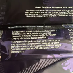 5 Packs pokemon TCG Cards trick or trade packs Halloween Booster Bundle 2023 - Image 3