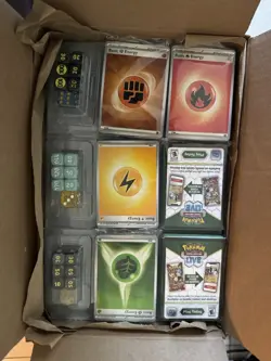Pokemon Card Bulk Lot 9.4lbs Common/Uncommon, code cards, dice, energy packs - Image 2