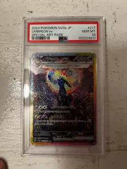 Pokemon Umbreon EX 217/187 Sv:8a Terastal Festival Holo Card Japanese PSA 10 - Image 1