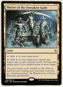 Shrine of the Forsaken Gods #245- MTG-Battle for Zendikar-Regular-LP - Image 1