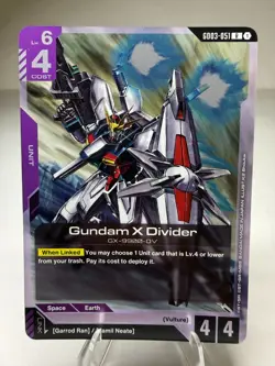 Gundam X Divider (R) Foil GD03-051 - Steel Requiem Gundam Card Game - Image 1