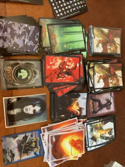 200 Piece Lot Of Magic The Gathering Card Sleeves - Image 1