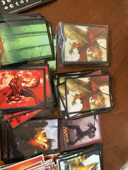 200 Piece Lot Of Magic The Gathering Card Sleeves - Image 3