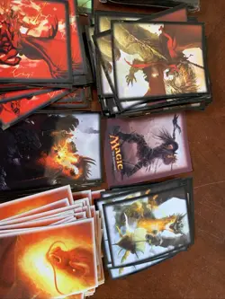 200 Piece Lot Of Magic The Gathering Card Sleeves - Image 4