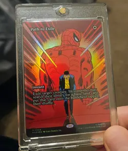 Spider-Man Path to Exile 4 *Foil* Borderless Mythic M/NM Magic The Gathering - Image 1