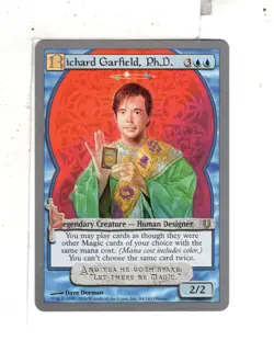 MTG SkeenAB Richard Garfield Ph.D. from Unhinged. NM. - Image 1