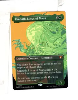 MTG SkeenAB Omnath Locus of Mana BORDERLESS from CMM. NM. - Image 1