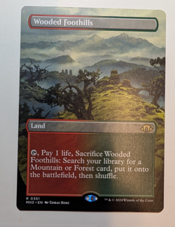 MTG - Wooded Foothills - MH3 - R - Borderless - 361 - Image 1