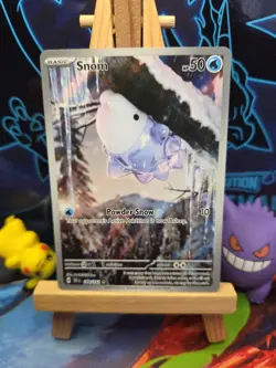 Snom 168/162 Illustration Rare IR Temporal Forces Pokemon Card - Image 1