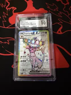 CGC 10 Espeon ex 175 SVP Black Star Promo Prismatic Evolutions Pokemon Gem Mint - Image 1